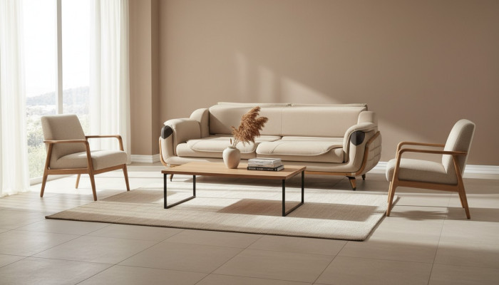 Sofa 3 miejsce do siedzenia Klasyczne kanapy Luksusowe meble Sofy Sofa Materiał