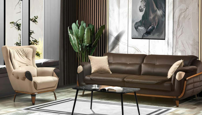 Sofa 3 miejsce do siedzenia Fotel Design Podkładka Siedziba Classic Design Living Room