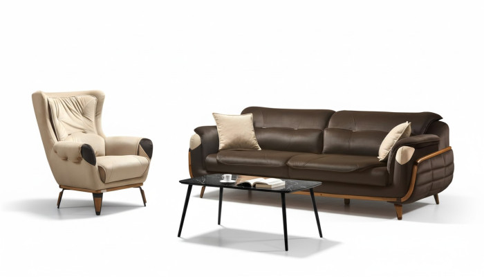 Sofa 3 miejsce do siedzenia Fotel Design Podkładka Siedziba Classic Design Living Room