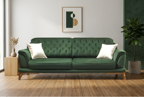 Sofa 3 miejsce do siedzenia Klasyczne kanapy Luksusowe meble Sofy Material Couch