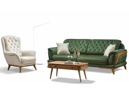 Sofa 3 miejsce do siedzenia Classic Podkładka Sofy Trzyosobowa Włókienniczy Salon