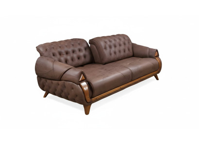 Sofa trzyosobowa materiałowa Podkładka Meble Klasyczny wystrój salonu