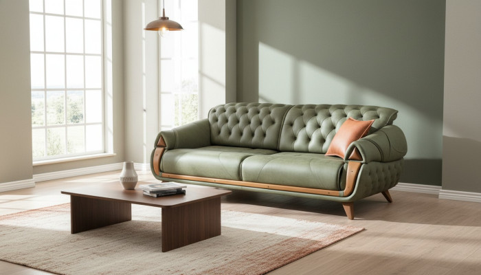 Klasyczna trzyosobowa sofa rozkładana Podkładka Meble salon 3 Siedziba