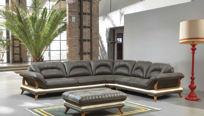 Narożnikowa kanapa Sofa w kształcie litery L podkładka sofy Żywy krajobraz tkanina sofa