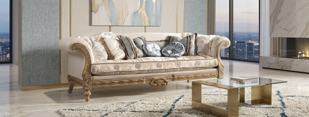 Sofa trzyosobowa Chesterfield klasyczna Żywy krajobraz sofa tekstylna 3 Siedziba kanapa