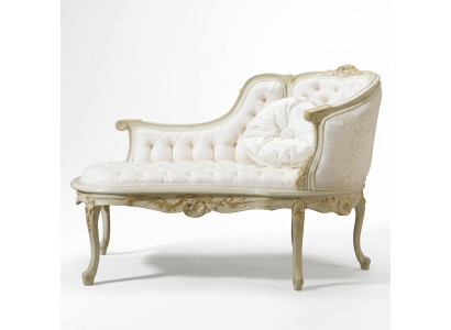 Lounge Chesterfield Sofa Kanapa Podkładka Leżaki Szezlong Club Biały Barokowy Nowy