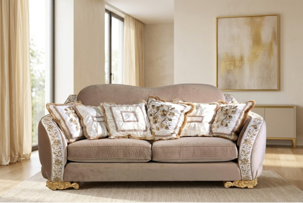Klasyczna trzyosobowa sofa Chesterfield do stylowych przestrzeni mieszkalnych