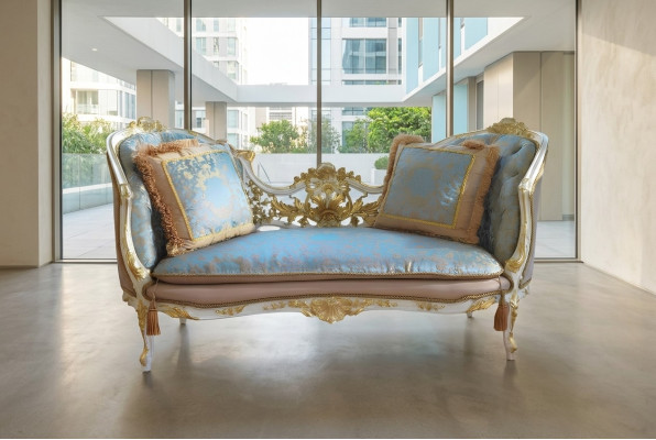 Sofa Kanapa Design Kanapy Podkładka Włókienniczy Nowoczesna Dwumiejscowa miejsce do siedzenia Ławka 2 miejsce do siedzenia