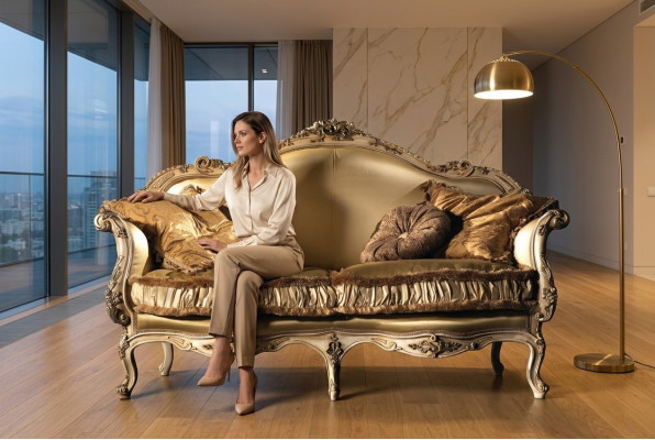 Sofa dwuosobowa 2-miejsce siedzące sofy klasyczne meble luksusowe sofy sofa tapicerowana kanapa nowa