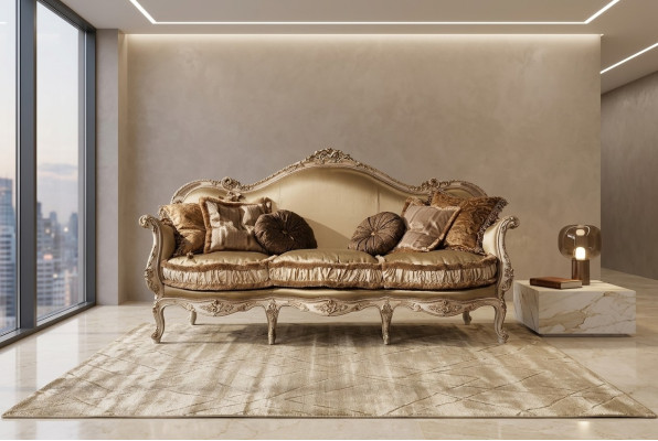 Włókienniczy Sofa Kanapa Podkładka Sofa 3 miejsce siedzące Sofy Sofy Art deco trzymiejscowe Nowe