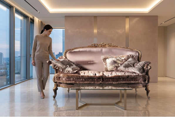 Design Podkładka Włókienniczy Sofy Kanapy Luksusowa Sofa 2 miejsce do siedzenia Meble Kanapa