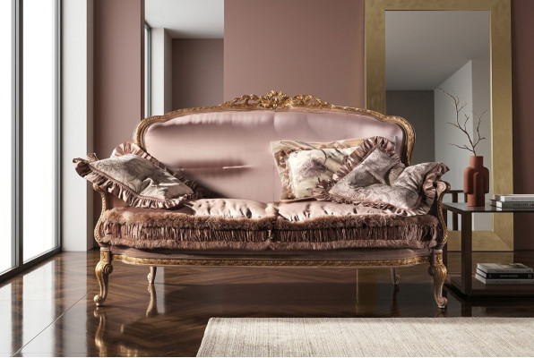 Design Podkładka Włókienniczy Sofy Kanapy Luksusowa Sofa 2 miejsce do siedzenia Meble Kanapa