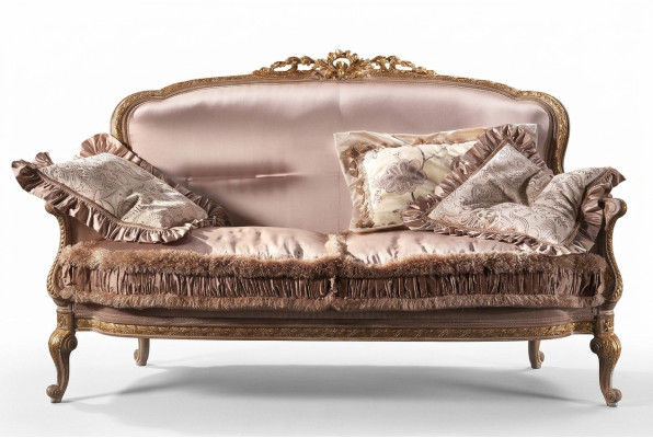 Design Podkładka Włókienniczy Sofy Kanapy Luksusowa Sofa 2 miejsce do siedzenia Meble Kanapa