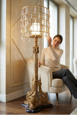 Luksusowa Lampa Podłogowa Lampa Podłogowa Lampa Lampy Meble Włoskie Meble Nowość