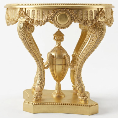 stolik kawowy Stolik Drewno Salon Tabela Meble z Włoch Vintage Gold