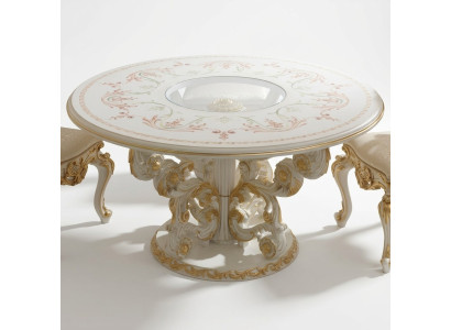 Stół obiadowy Design Meble Meble stoły Solidne drewno Tabela New Luxury Italian