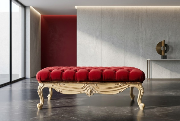 Hoker Club Meble do Salonu Krzesło Podnóżek Podkładka Chesterfield Classic Nowy