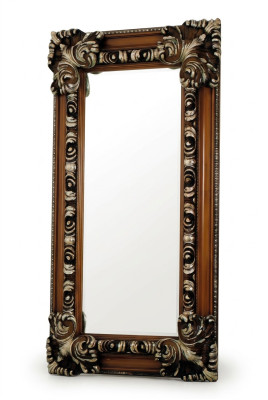 Classic Design Lustro Włoski połysk Drewno Stojak Ściana Lustro Nowość