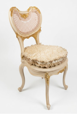 jadalnia Krzesło 1 miejsce siedzące Fotel Drewno Luxury Class Baroque Rokoko Meble Design Nowość