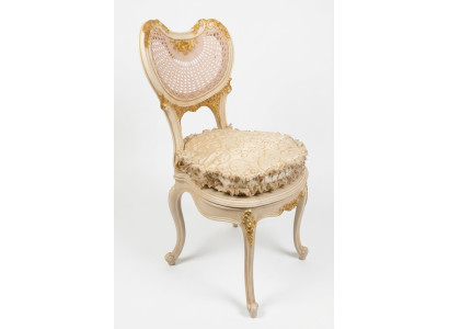 jadalnia Krzesło 1 miejsce siedzące Fotel Drewno Luxury Class Baroque Rokoko Meble Design Nowość