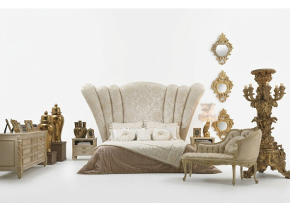 Chesterfield Duże łóżko Zagłówek Łóżko tapicerowane Hotel Bed Kolor Biały Classic