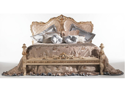 Chesterfield Łóżko Luksusowe Podwójne Włoskie Meble Meble Boiserie bed