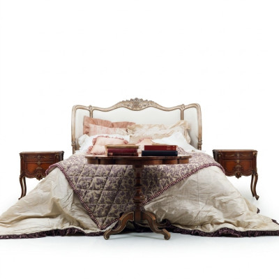 Classic Łóżko Podwójne łóżko Chesterfield Luxury Meble Italian Furnishings