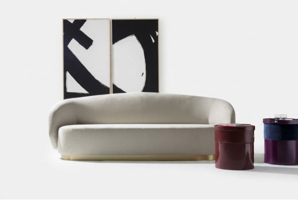 Sofa trzyosobowa designerska luksusowa Meble Drewno Biały Design Meble z Włochy klasyczne