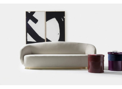 Sofa trzyosobowa designerska luksusowa Meble Drewno Biały Design Meble z Włochy klasyczne