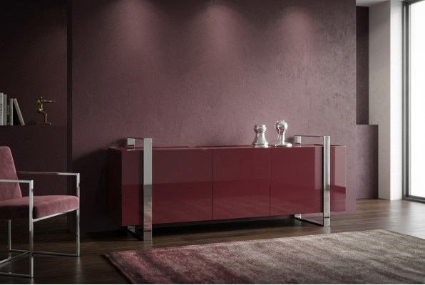 Luksusowy Kredens Design Komoda Meble Boiserie Italia Wysoki Połysk Nowość