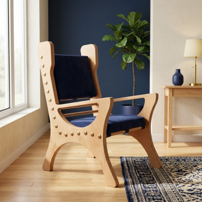 jadalnia Krzesło 1 miejsce siedzące Fotel Drewno Luxury Class Baroque Rococo Design Meble Nowe