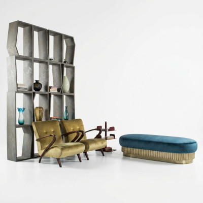 Fotel Salon Sofa Sofa Jednoosobowa Podkładka Włoskie Meble Aksamit Design