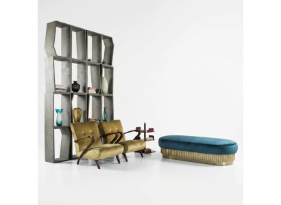 Fotel Salon Sofa Sofa Jednoosobowa Podkładka Włoskie Meble Aksamit Design