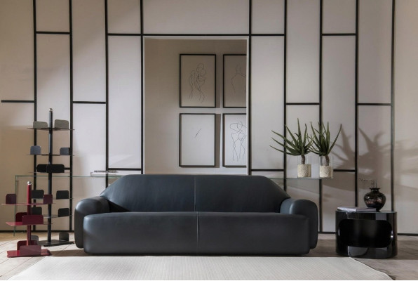 Sofa Meble do Salonu Sofy Trzyosobowe Sofy Włoska Skóra Kanapa Luksusowa Podkładka