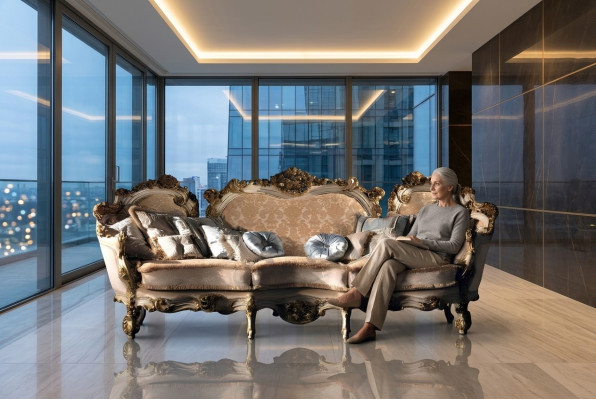 Design Sofa 4-osobowa Siedziba Sofy Włókiennicze Design Włochy Meble 4 miejsce do siedzenia Kanapa Podkładka