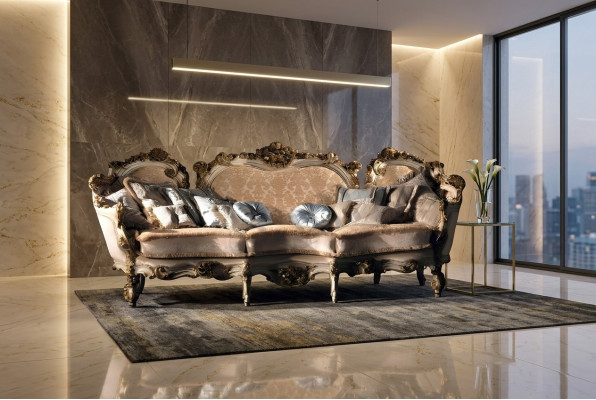 Design Sofa 4-osobowa Siedziba Sofy Włókiennicze Design Włochy Meble 4 miejsce do siedzenia Kanapa Podkładka