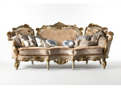 Design Sofa 4-osobowa Siedziba Sofy Włókiennicze Design Włochy Meble 4 miejsce do siedzenia Kanapa Podkładka
