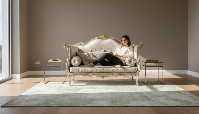 Designerska Sofa Meble Sofy 4 miejsce do siedzenia Czteroosobowa Podkładka Kanapa Materiał Podkładka Meble