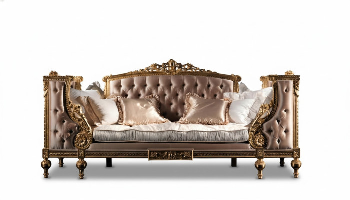Sofa trzyosobowa kanapa Podkładka Meble Chesterfield Barokowy Rokoko w stylu Antyk Nowa