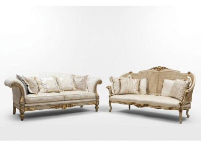 Włókienniczy Sofa Kanapa Podkładka Sofy 3 miejsce siedzące Sofy Sofy Art Deco trzymiejscowe Nowe