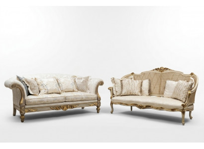 Włókienniczy Sofa Kanapa Podkładka Sofy 3 miejsce siedzące Sofy Sofy Art Deco trzymiejscowe Nowe