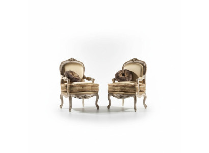 Fotel Biblioteka Czytanie Krzesło UszyFotel Sofa Podkładka Włoskie Meble Luxury