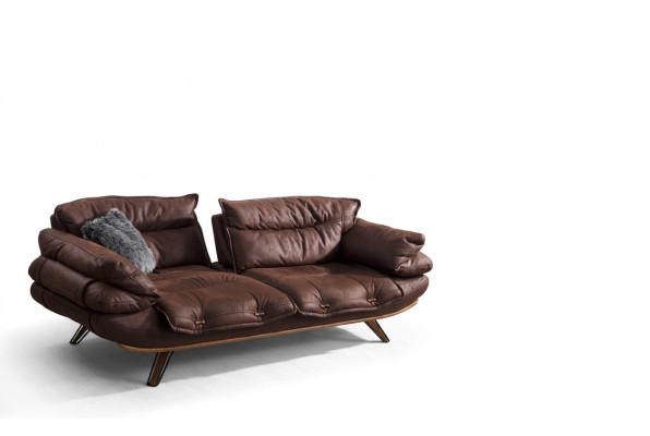 Kanapa wielofunkcyjna Sofa trzyosobowa kanapy Meble sofy brązowe miękkie wyściełane