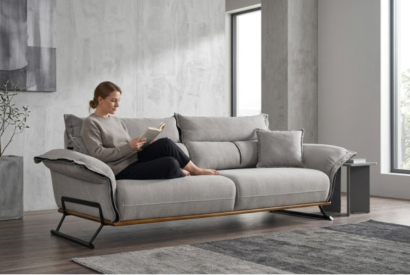 Sofa 3 miejsce do siedzenia Siedziba Nowoczesny Design Kanapy Podkładka Jednoosobowa Relaks Trzyosobowa Nowość