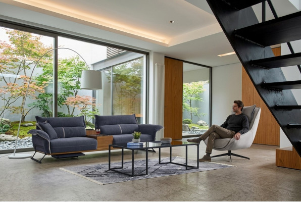 Luksusowy Zestaw Ustaw Zestaw sofowy 4+1 miejsce do siedzenia Sofa Sofy Fotel Materiał 2szt. zestawy