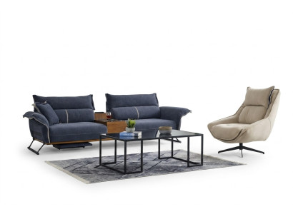 Luksusowy Zestaw Ustaw Zestaw sofowy 4+1 miejsce do siedzenia Sofa Sofy Fotel Materiał 2szt. zestawy