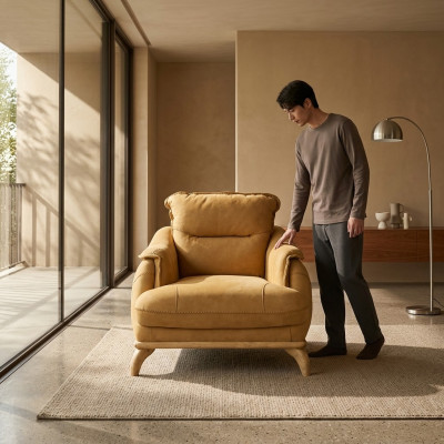 Fotel 1 miejsce siedzące Pokój dzienny Relaks Design Italian Meble Meble Włochy