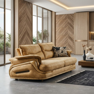 Sofa 3 miejsce do siedzenia Luksusowe Meble Salon Klasyczny Trzyosobowy Design Włoski