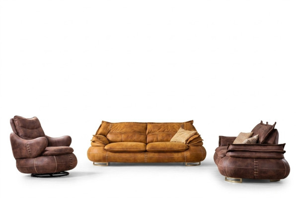 Zestaw sofowy 3+1+1 miejsce do siedzenia Zestaw Design Sofa Podkładka Kanapy Modern 3 szt