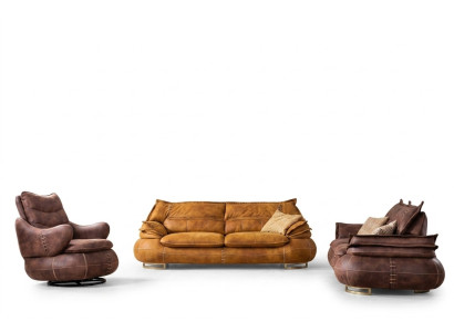 Zestaw sofowy 3+1+1 miejsce do siedzenia Zestaw Design Sofa Podkładka Kanapy Modern 3 szt